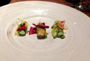 Dungeness Crab: bitter greens, celtuce, tarragon